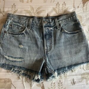 Distressed Denim Women's Shorts